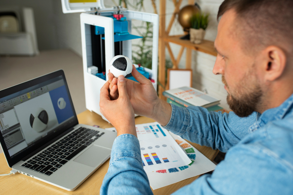 Office Desk and Monitor Setup